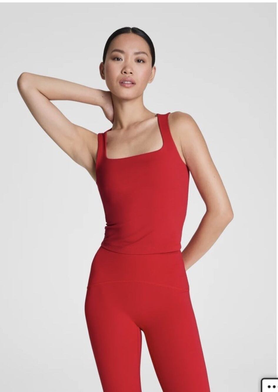 NWT Spanx Boost Up Square Neck Shelf Tank Red - Medium